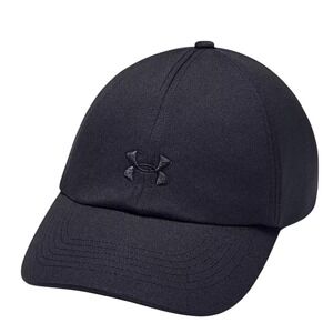 Under Armour Women Black UA Free Fit Baseball Cap Hat Adjustable Logo